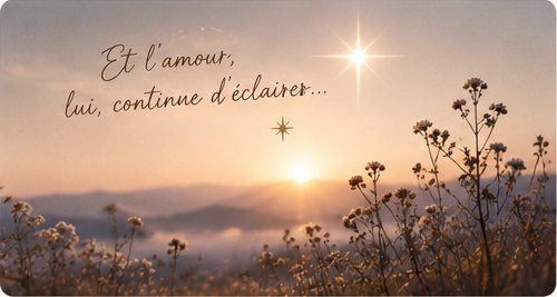 Le soleil se lève derrière des fleurs sauvages